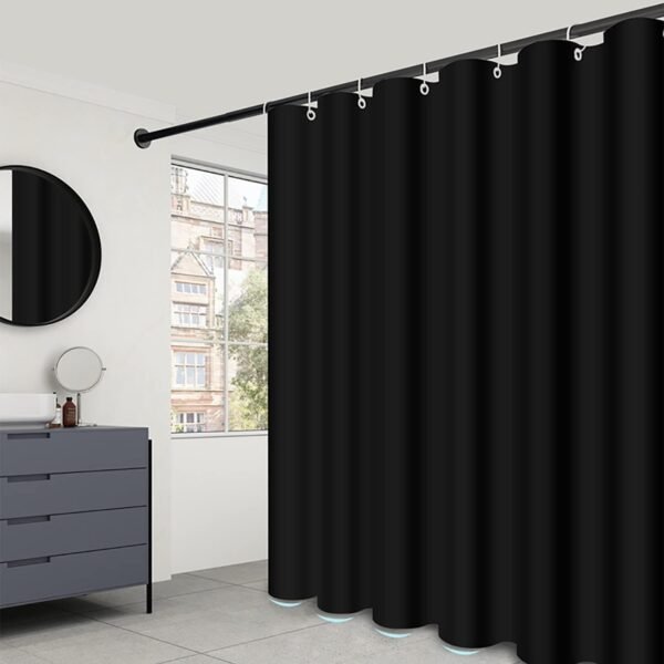 Fabric Shower Curtain with Metal Grommets