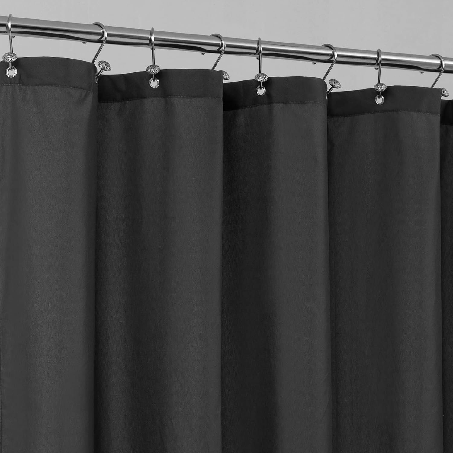 Waterproof Fabric Shower Curtain Liner with Magnets