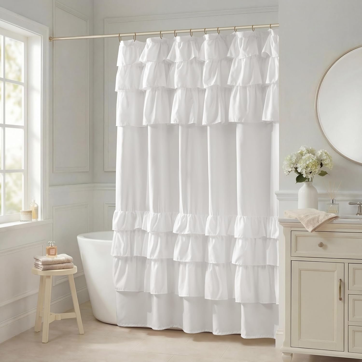 Decorative Fabric Shower Curtain