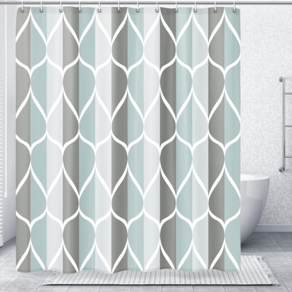 Geometric Polyester Shower Curtain