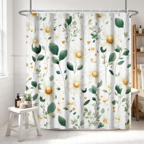 Daisy Floral Shower Curtain