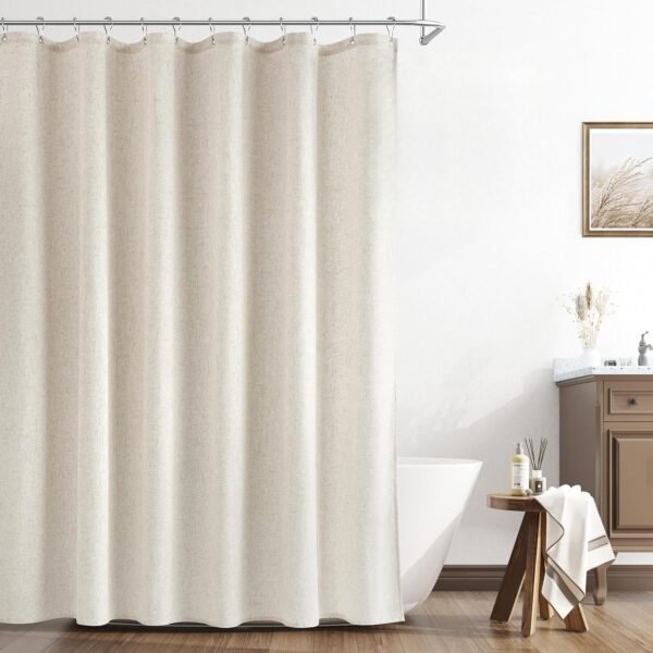 Linen Blend Shower Curtain