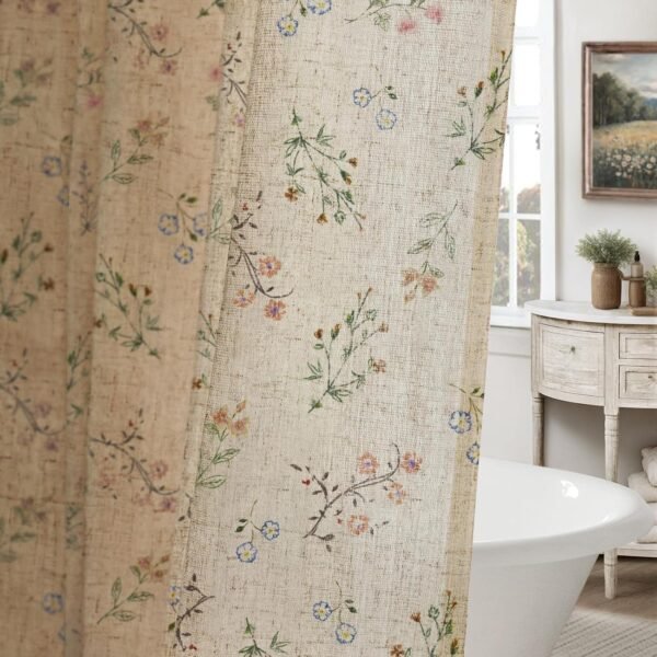 Cottagecore Floral Shower Curtain
