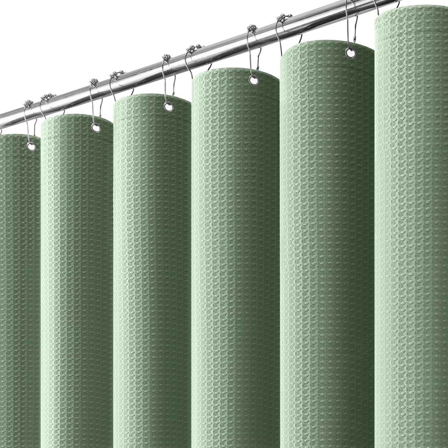 Heavyweight Waffle Shower Curtain